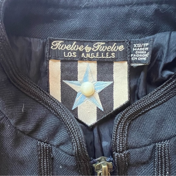 Military Crop Jacket Frilled & Ruffled 3/4 sleeve, adult xs kids xl - Picture 7 of 9